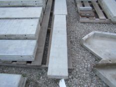 (2) 9"x4' Wall-Tie Aluminum Concrete Forms Vertibrick 6-12 Hole Pattern