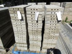 (20) 12"x3' Wall-Tie Aluminum Concrete Forms Vertibrick 6-12 Hole Pattern