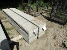 (8) 12"x8' Symons/Wall-Tie Aluminum Concrete Forms Vertibrick 6-12 Hole Pattern