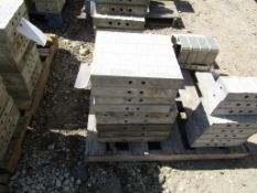 (5) 16" & (4) 14"x1' Cap Wall-Tie Aluminum Concrete Forms Vertibrick 6-12 Hole Pattern