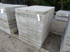 (20) 36"x4' Wall-Tie Aluminum Concrete Forms Vertibrick 6-12 Hole Pattern