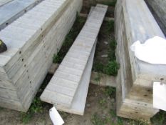 (2) 10"x8' Symons/Wall-Tie Aluminum Concrete Jumps (1) Vertibrick & (1) Smooth