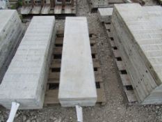 (4) 12"x4' Wall-Tie Aluminum Concrete Forms Smooth 6-12 Hole Pattern