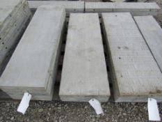 (3) 16"x4' Wall-Tie Aluminum Concrete Forms Smooth 6-12 Hole Pattern