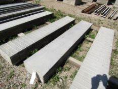 (4) 16"x8' Symons/Wall-Tie Aluminum Concrete Forms Smooth 6-12 Hole Pattern