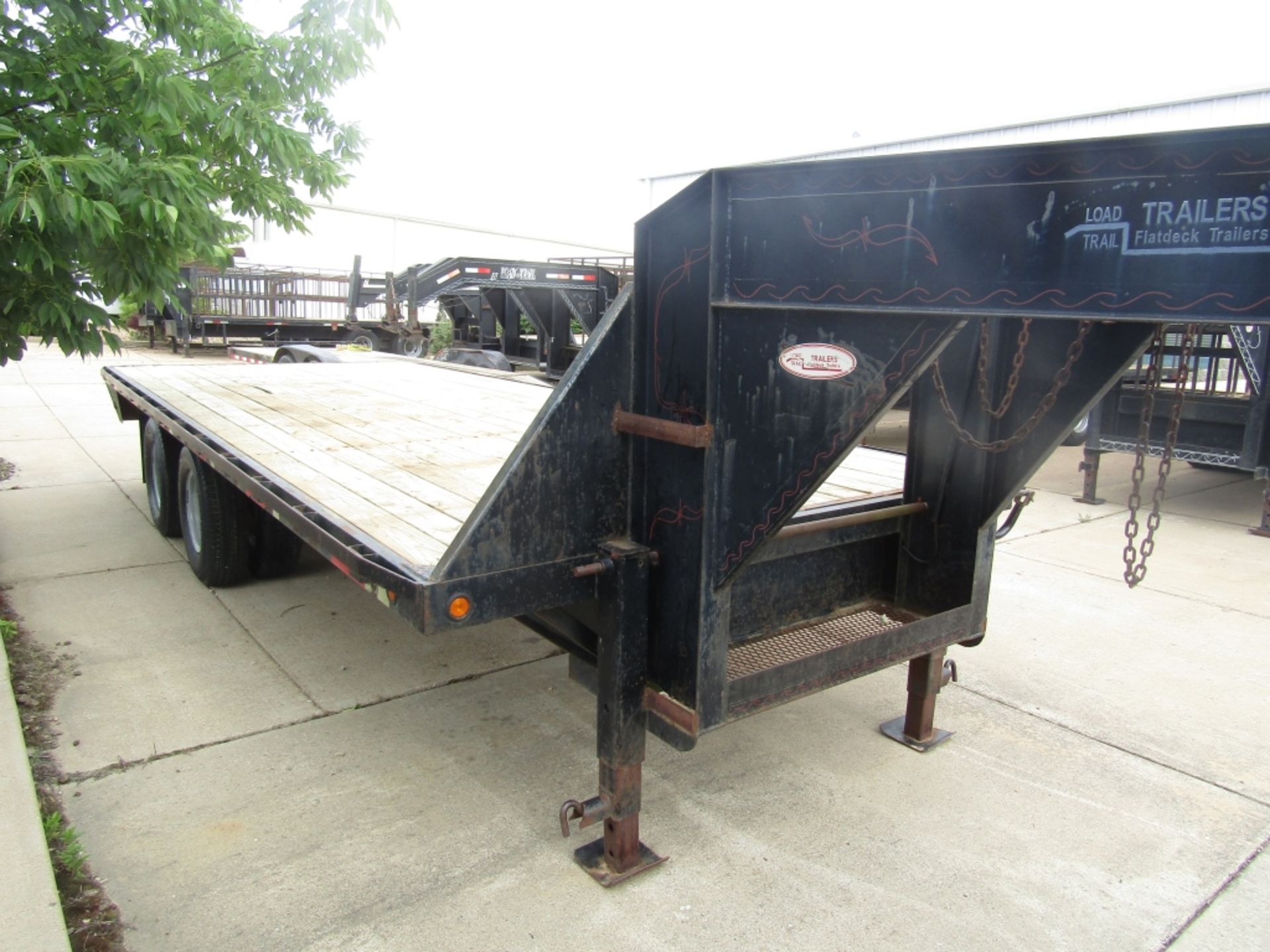 1998 Load Trail Tandem Heavy Duty Gooseneck Deckover Trailer, Vin #4ZEGF2027W1120743, 8'x 20' - Image 2 of 10