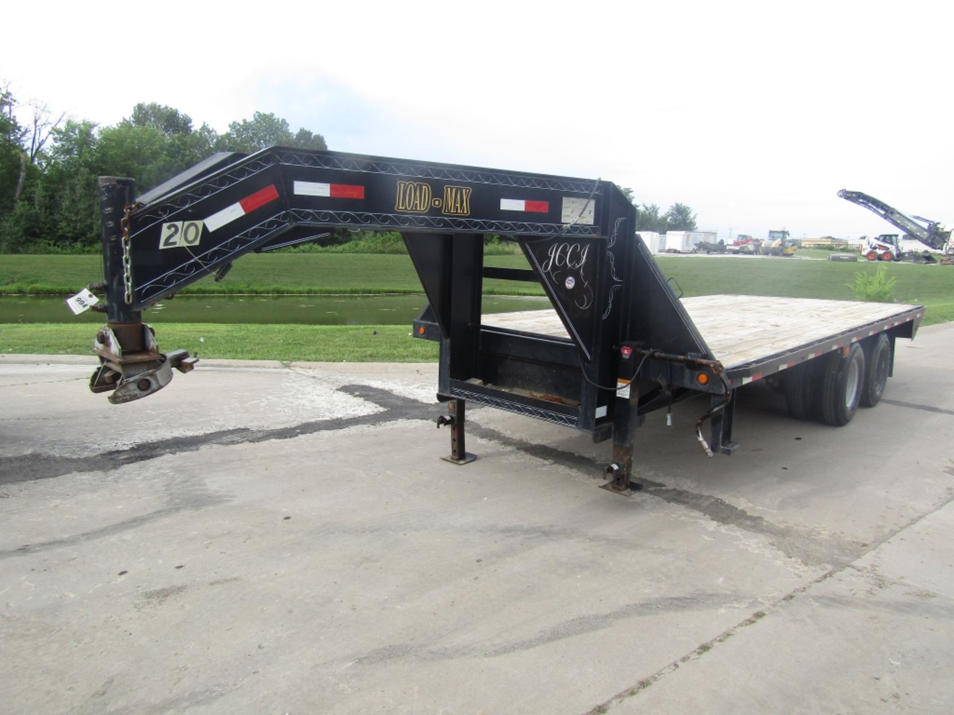 2005 Load Max Gooseneck Trailer, VIN # 5L8GF202851000671, Wood Deck, Dual Axle, 20000#