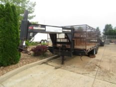 1997 Brooks Brother Gooseneck Form Trailer, VIN# 1BGS1921VM274112, Metal Deck, Dual Axle, 20000#