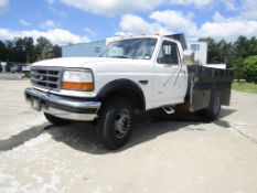 1997 Ford F-Super Duty Flat Bed Pick up Truck VIN# 3FELF47F8VMA62271, 251,718 miles, 5 Speed