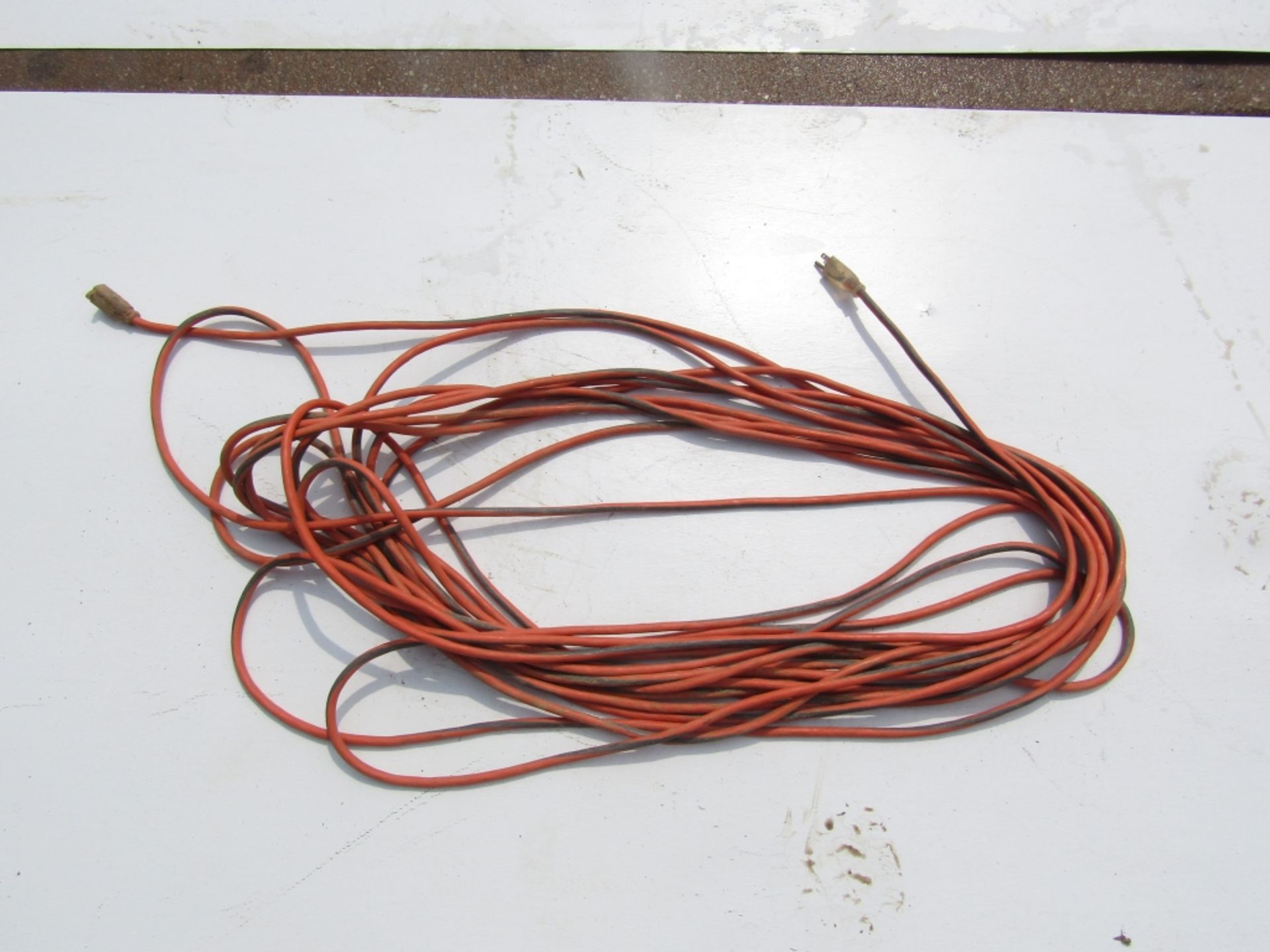 Orange Extension Cord with white ends