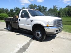 2003 Ford F550 XL Super Duty, 4x4, Flat Bed Pickup Truck VIN# 1FDAF57P93ED89548, 183,413 miles