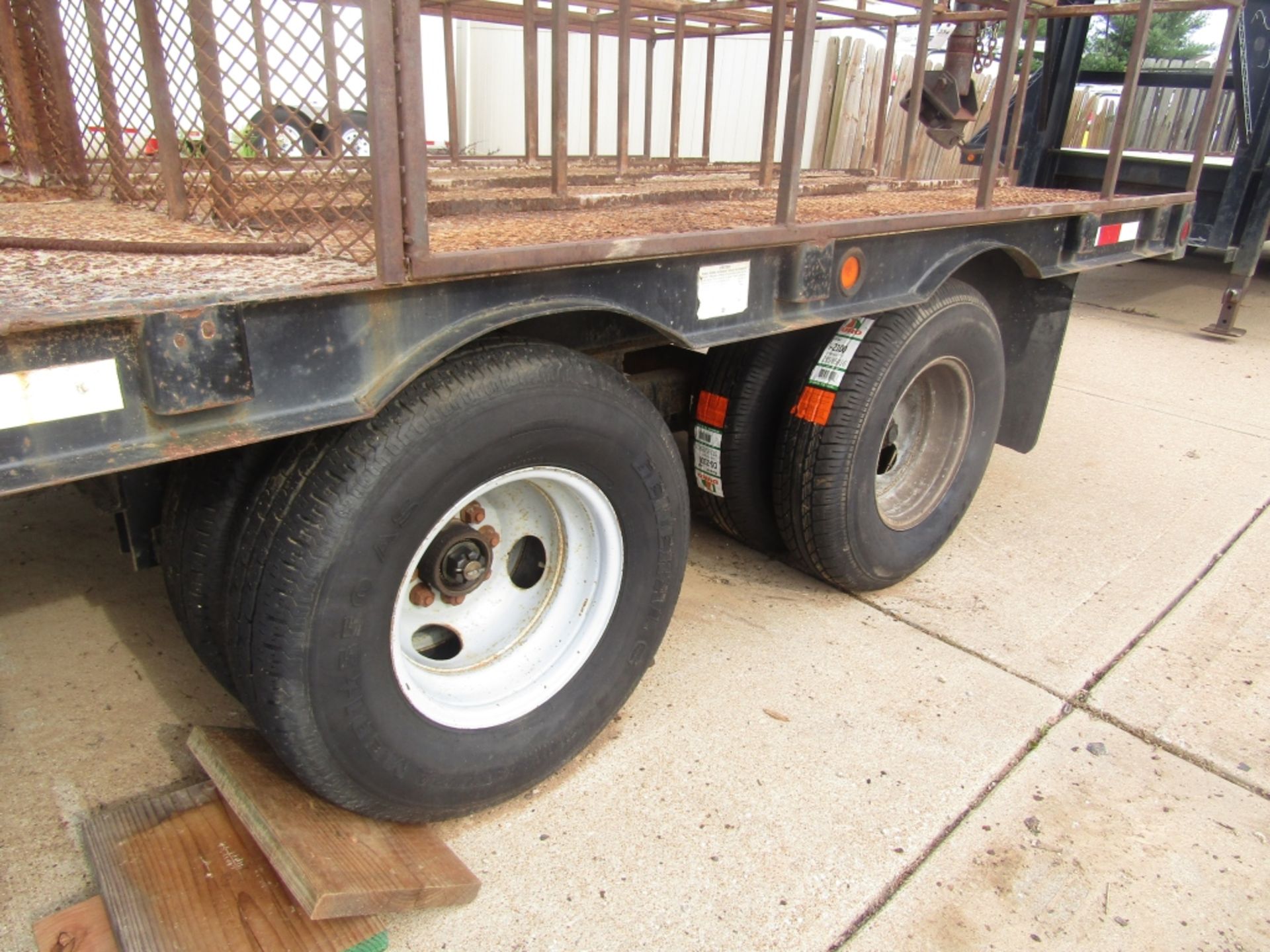 1997 Brooks Brother Gooseneck Form Trailer, VIN# 1BGS1921VM274112, Metal Deck, Dual Axle, 20000# - Image 4 of 6