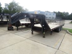 2001 Load Trail Gooseneck Form Trailer, VIN # 4ZEGF202111141340, Wood Deck, Dual Axle, 20000#