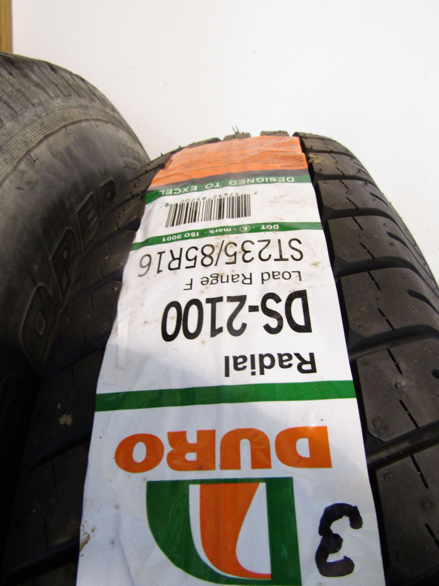 (8) Miscellaneous Tires & Rim on Tire Rack (1) New Duro Radial DS-2100 ST235/85R16 - Image 2 of 7