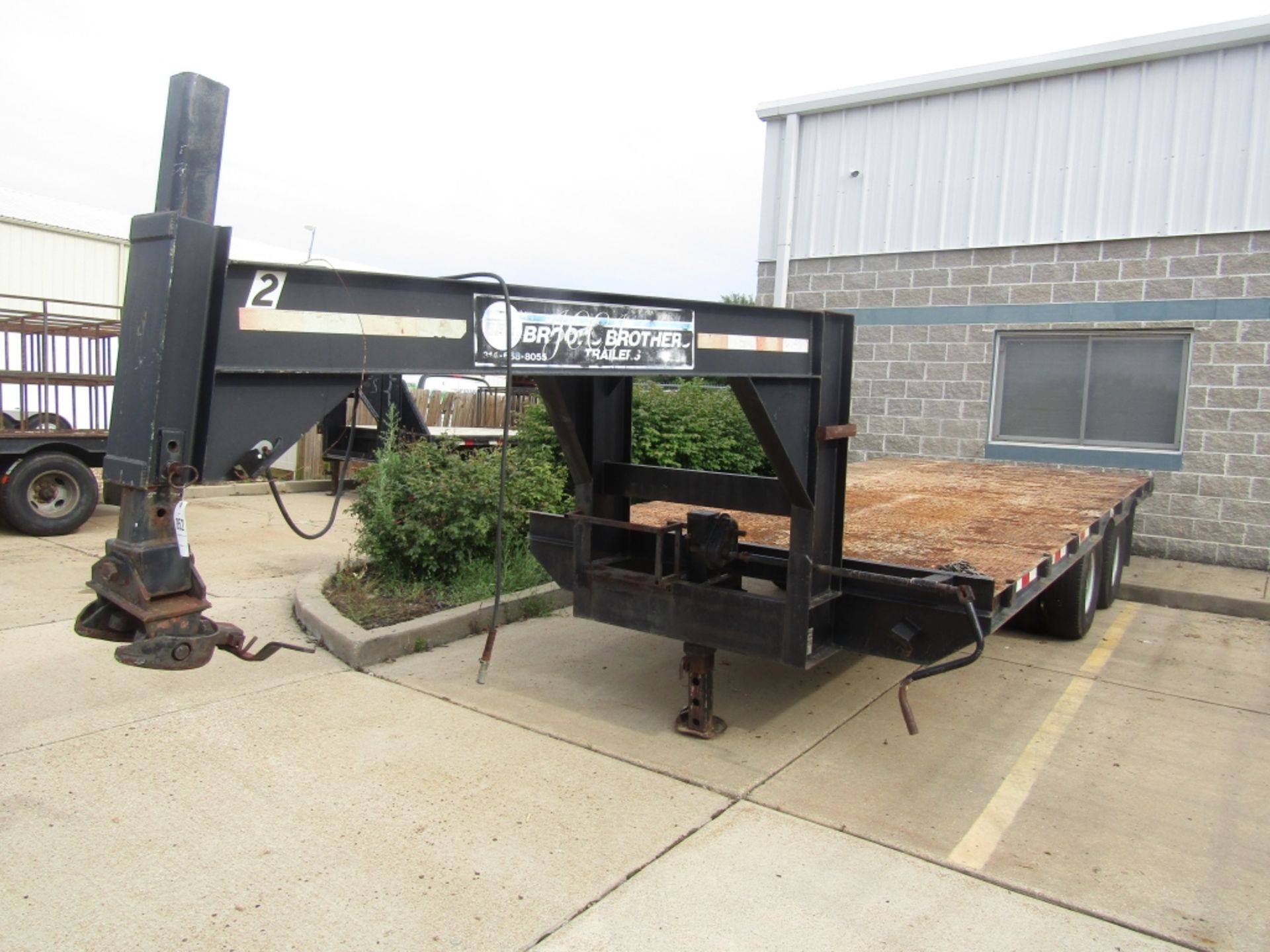 1997 Brooks Brothers Gooseneck Trailer VIN#1B9GS1929VM27411, 8'x19' Steel Deck, 20,000# Axle Size - Image 2 of 8