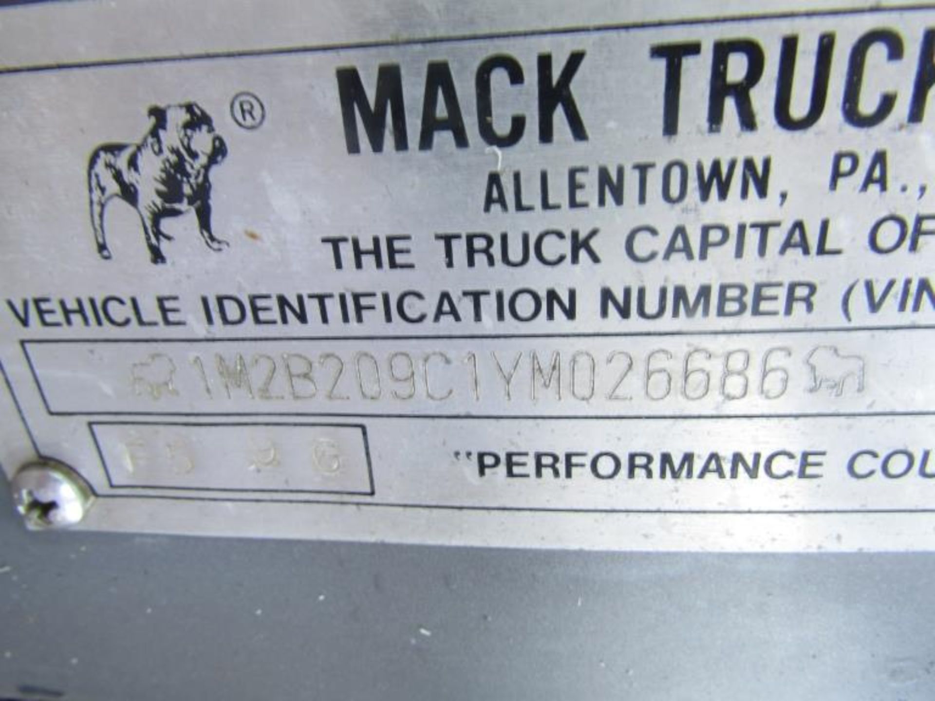 2000 Mack Boom Truck, Model DM690S VIN# 21M2B209C1YM026686, 283,742 miles, 19554 hours, Mack - Image 51 of 72