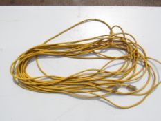 Yellow Extension Cord with clear ends