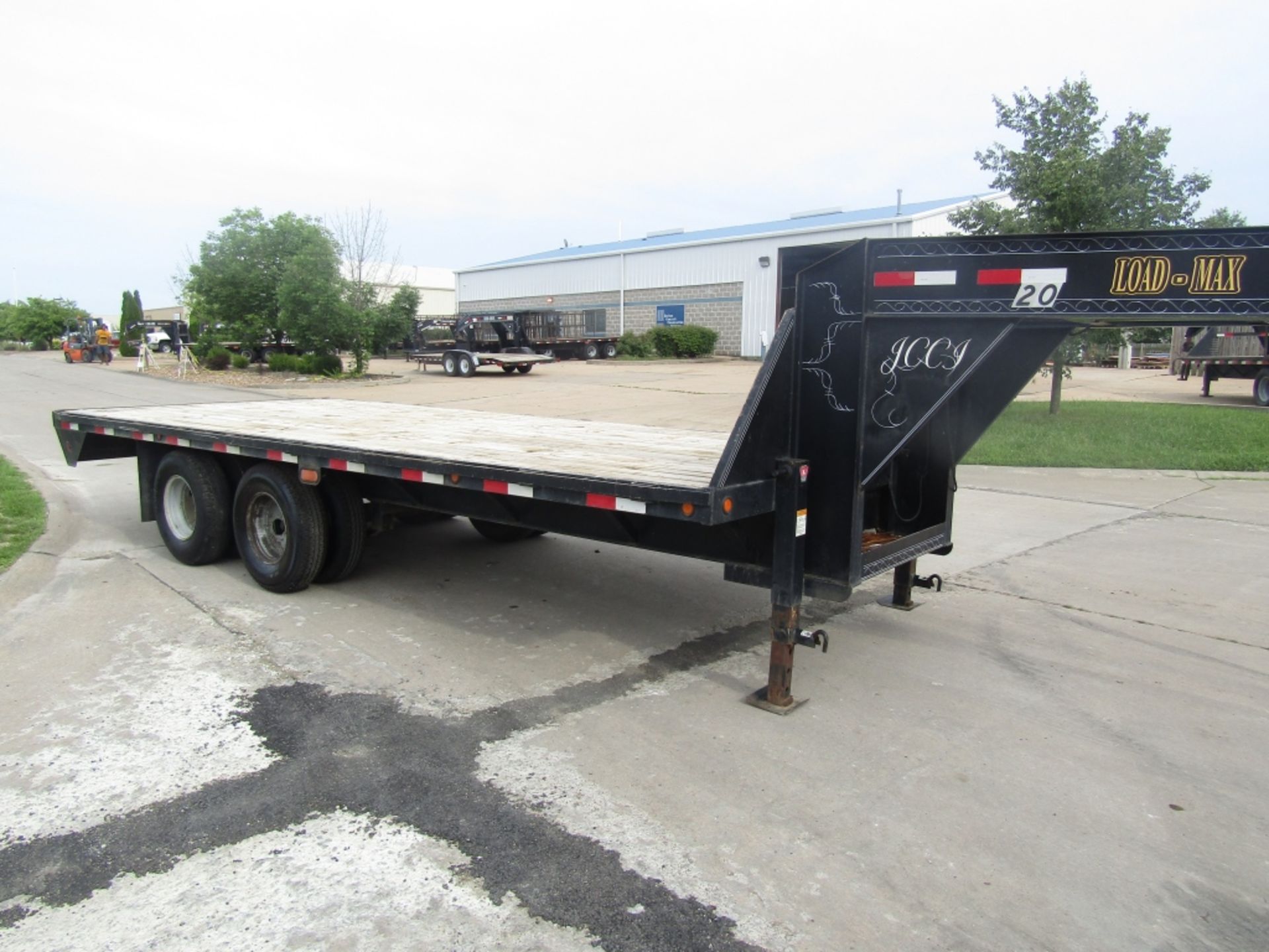 2005 Load Max Gooseneck Trailer, VIN # 5L8GF202851000671, Wood Deck, Dual Axle, 20000# - Image 2 of 6