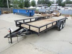 2005 Doolittle 6'5" x16' Trailer Flatbed Trailer Model #Utility, Vin# 1DGRS16225M062392, GVWR 9800#