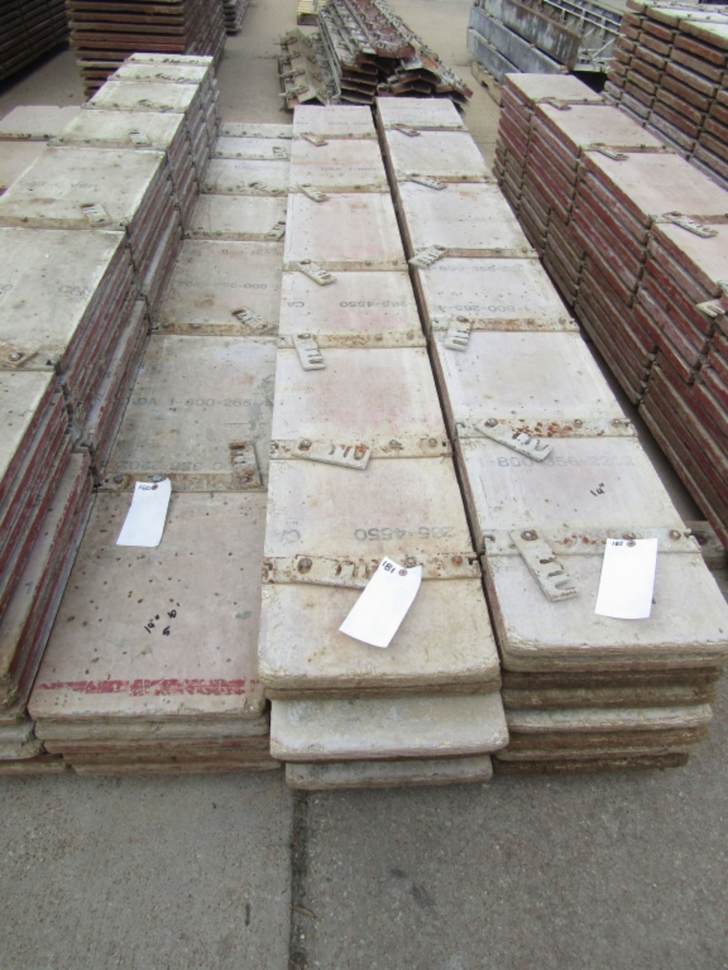 (7) 14" x 10' Advance Concrete Forms 6-Bar System
