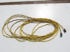 Yellow Extension Cord with black ends