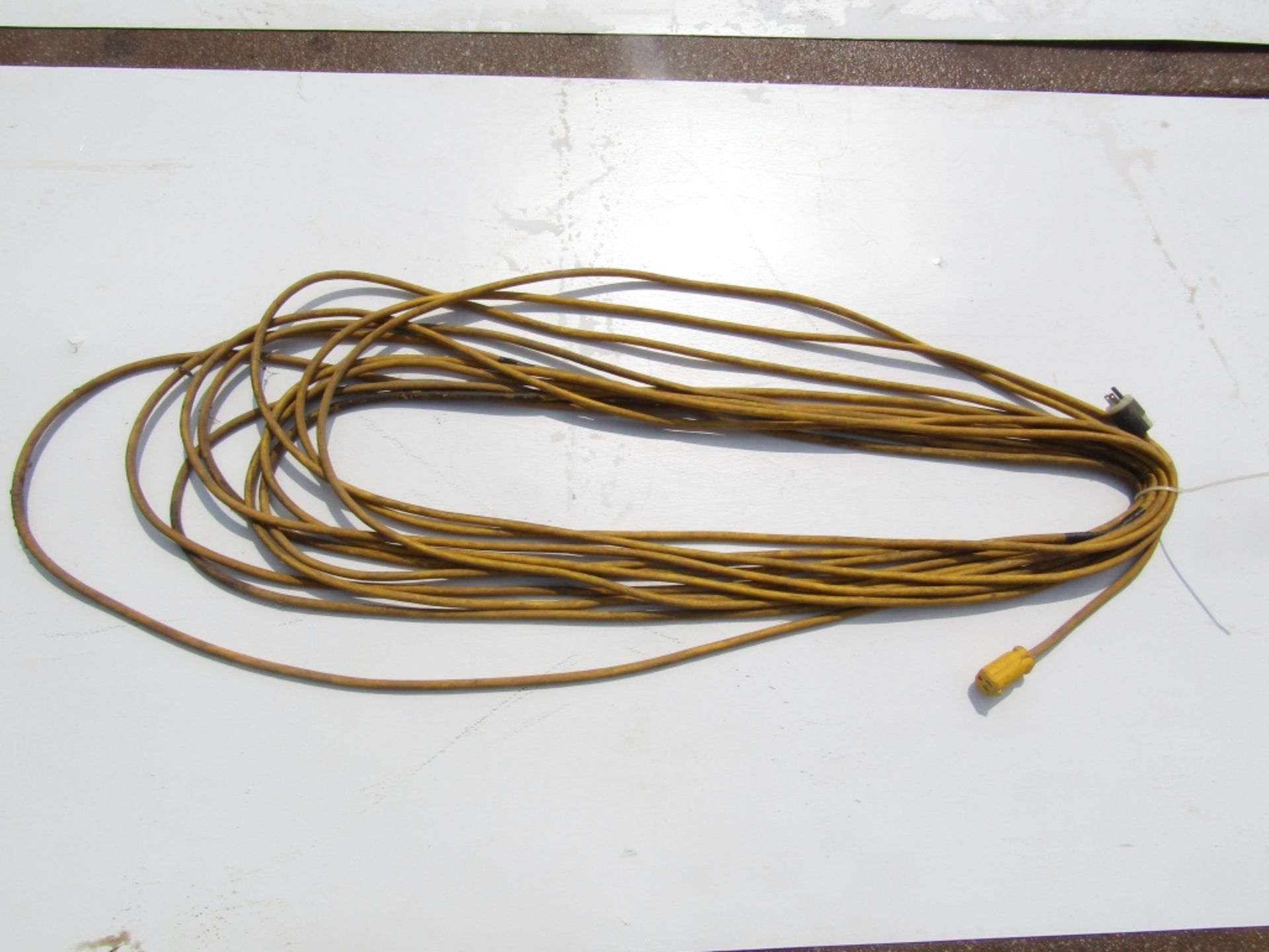 Yellow Extension Cord with yellow & black ends