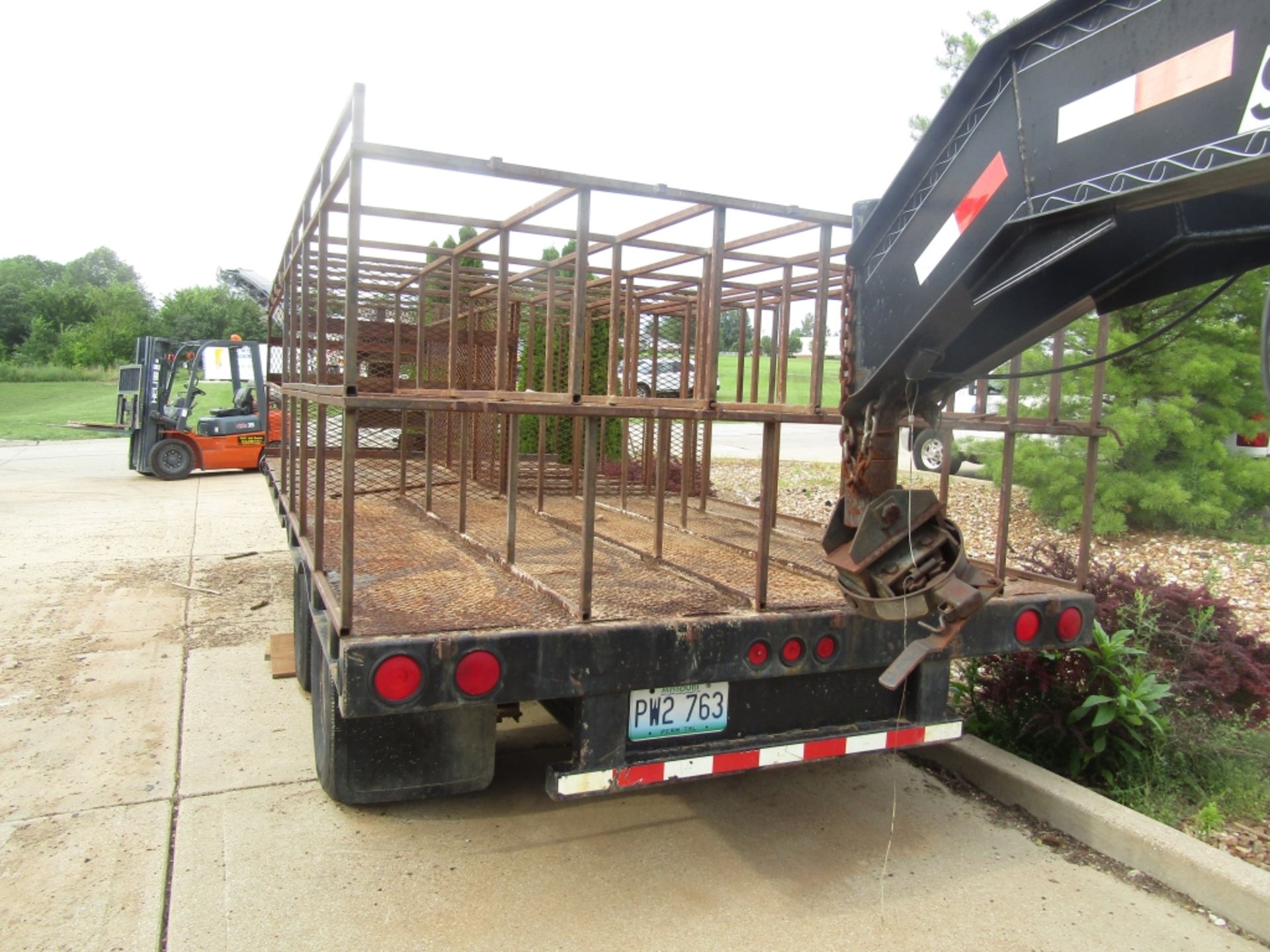 1997 Brooks Brother Gooseneck Form Trailer, VIN# 1BGS1921VM274112, Metal Deck, Dual Axle, 20000# - Image 5 of 6