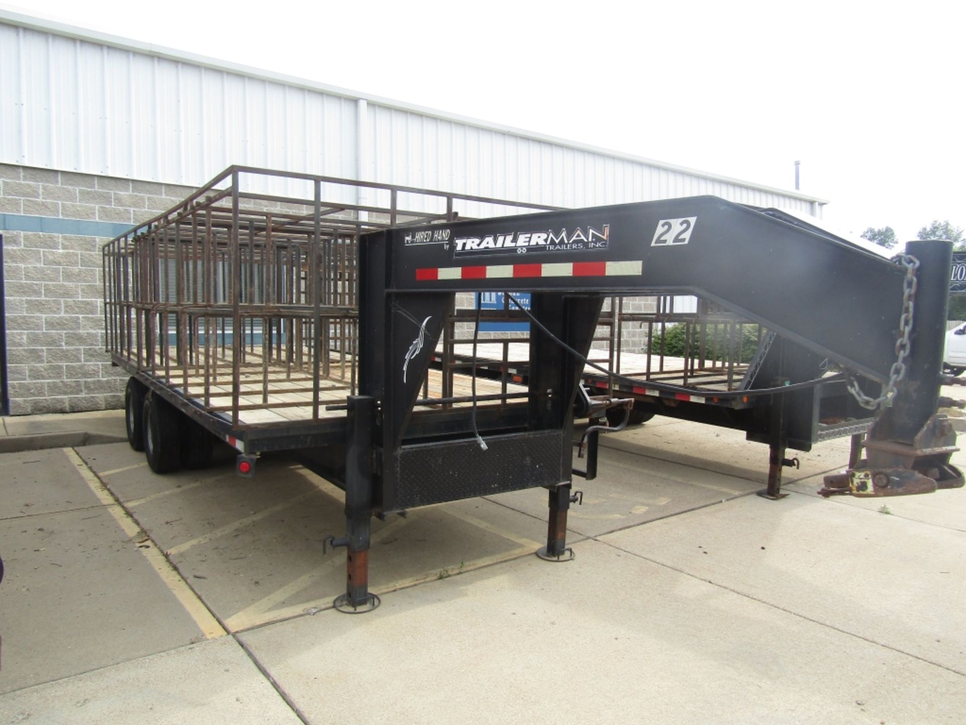 Trailer Man Tandem Heavy Duty Gooseneck Deckover Trailer, VIN#5L3EY20216L000489, 8' x 20', 20,000# - Image 2 of 7