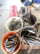 (4) Buckets Misc. Anchor Bolts & (4) Boxes