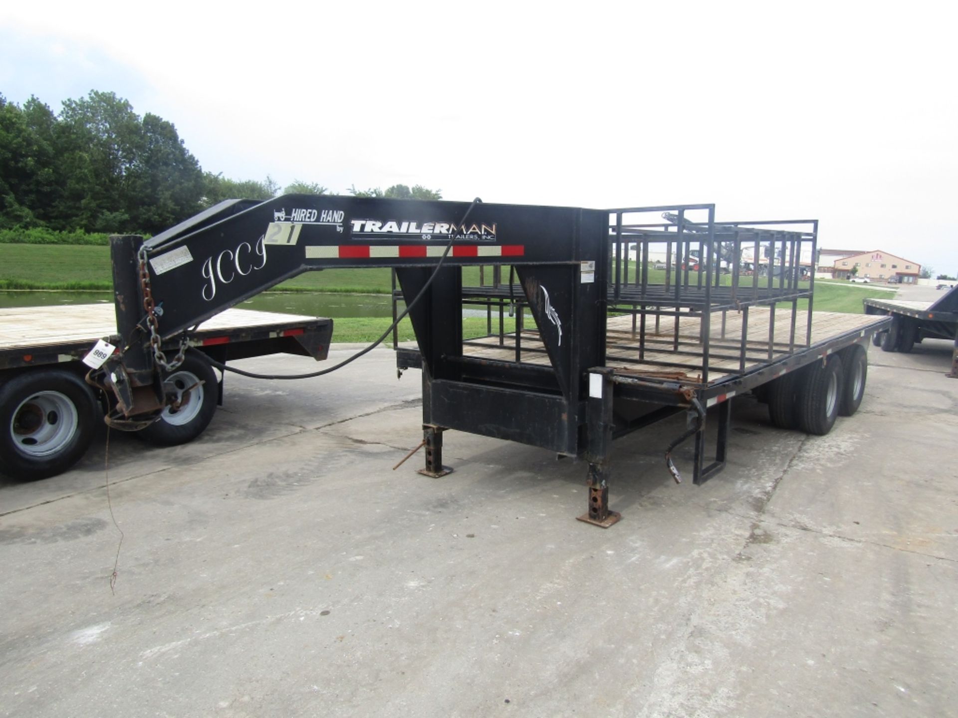 2005 Trailer Man Gooseneck Form Trailer, VIN# 5L3EY20235L001321, Wood Deck, Dual Axle, 20000#