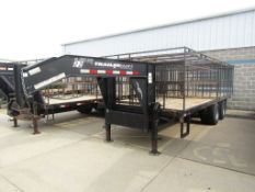 Trailer Man Tandem Heavy Duty Gooseneck Deckover Trailer, VIN#5L3EY20216L000489, 8' x 20', 20,000#