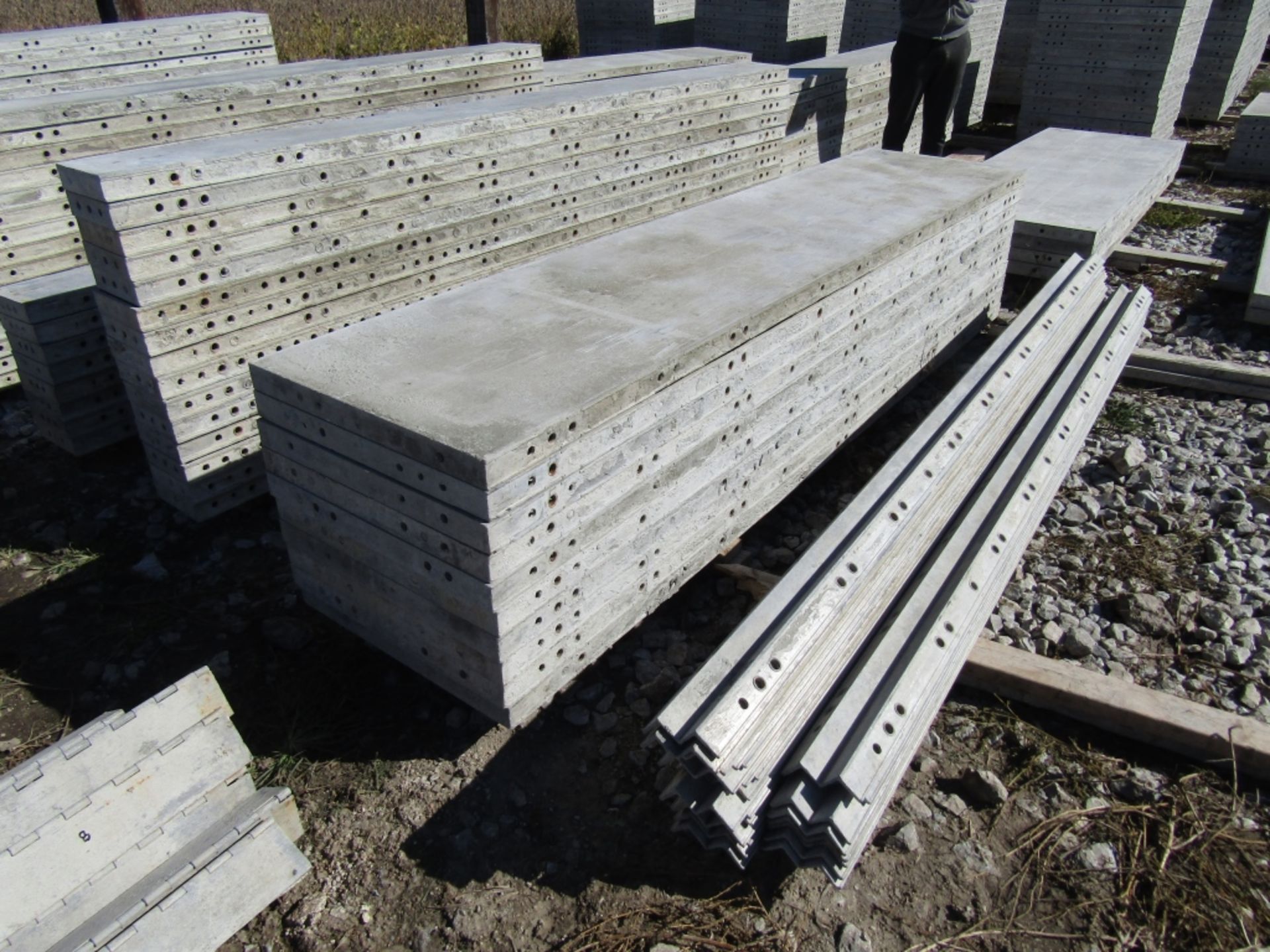 (10) 24" x 9' Wall Ties Concrete Forms, Smooth, 6-12 Hole Pattern, Triple Punch, Located near