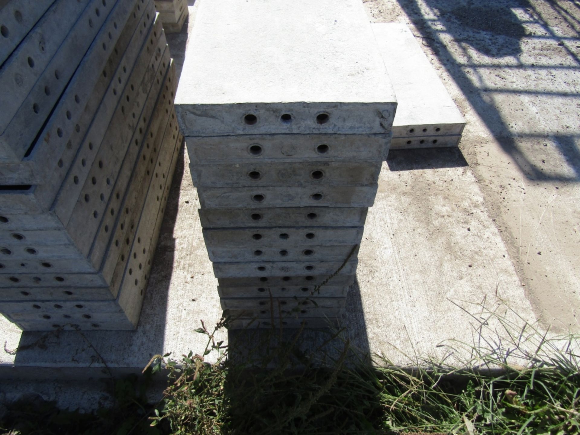 (49) 36" x 1' Cap Wall Ties Concrete Forms, Smooth, 6-12 Hole Pattern, Triple Punch, Located near - Image 5 of 5