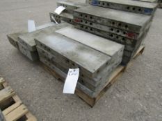 (8) 8" x 2' Western Elite Concrete Forms, Smooth 6-12 Hole Pattern Triple Punch/ Gasket, Located