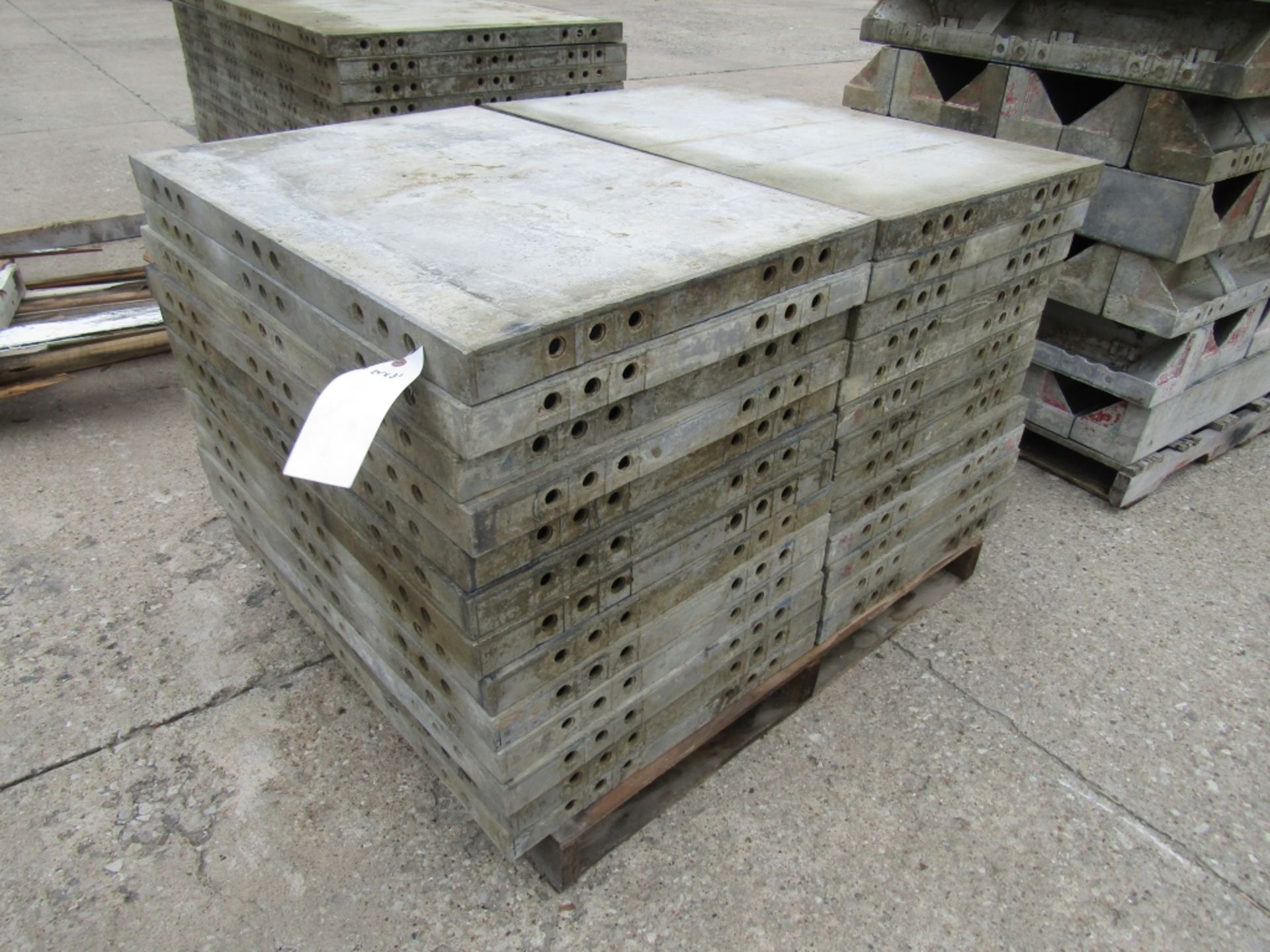 (26) 24" x 3' Western Elite Concrete Forms, Smooth 6-12 Hole Pattern Triple Punch/ Gasket, Located
