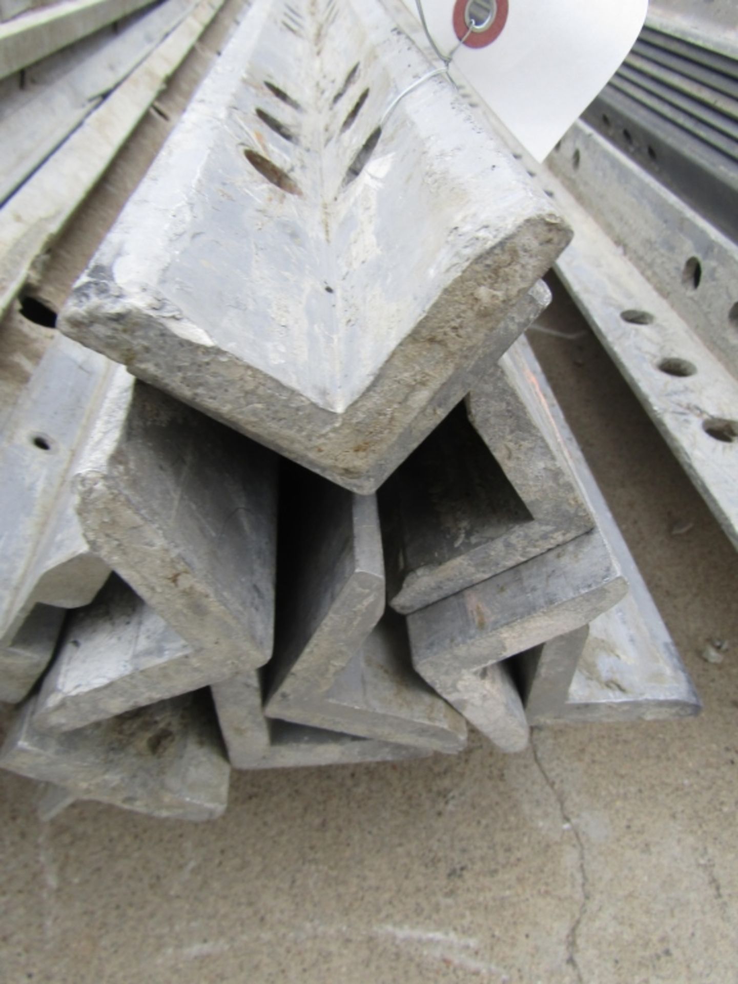 (8) 9' Western Elite Concrete Forms, Heavy Duty Angles Smooth 6-12 Hole Pattern Triple Punch/ - Image 2 of 2