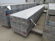 (7) 16" x 9' Western Elite concrete Forms, Smooth 6-12 Hole Pattern Triple Punch/ Gasket, Located in