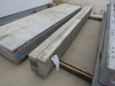 (10) 4" x 9' Western Elite Concrete Forms, Smooth 6-12 Hole Pattern Triple Punch/ Gasket, Located in