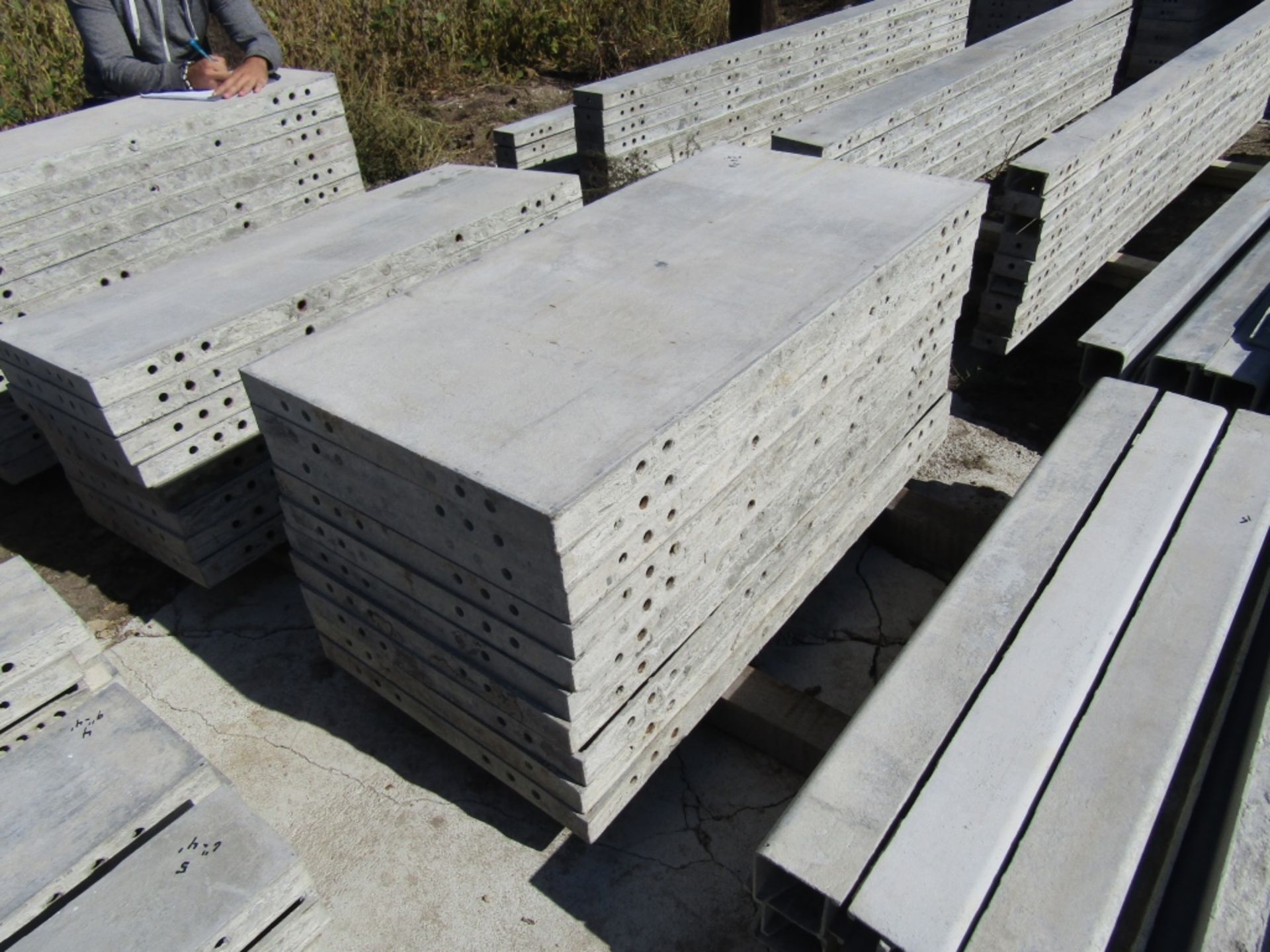 (10) 24" x 4' Wall Ties Concrete Forms, Smooth, 6-12 Hole Pattern, Triple Punch, Located near - Image 2 of 4