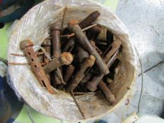 Bucket of (100) Long Pins, Located in Mt. Pleasant, IA