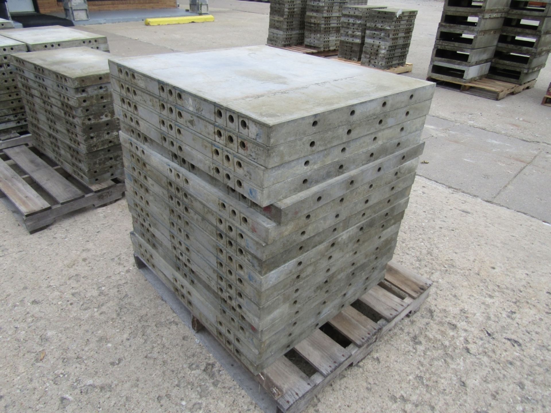 (16) 30" x 3' Western elite Concrete Forms, Smooth 6-12 Hole Pattern Triple Punch/ Gasket, Located - Image 2 of 4