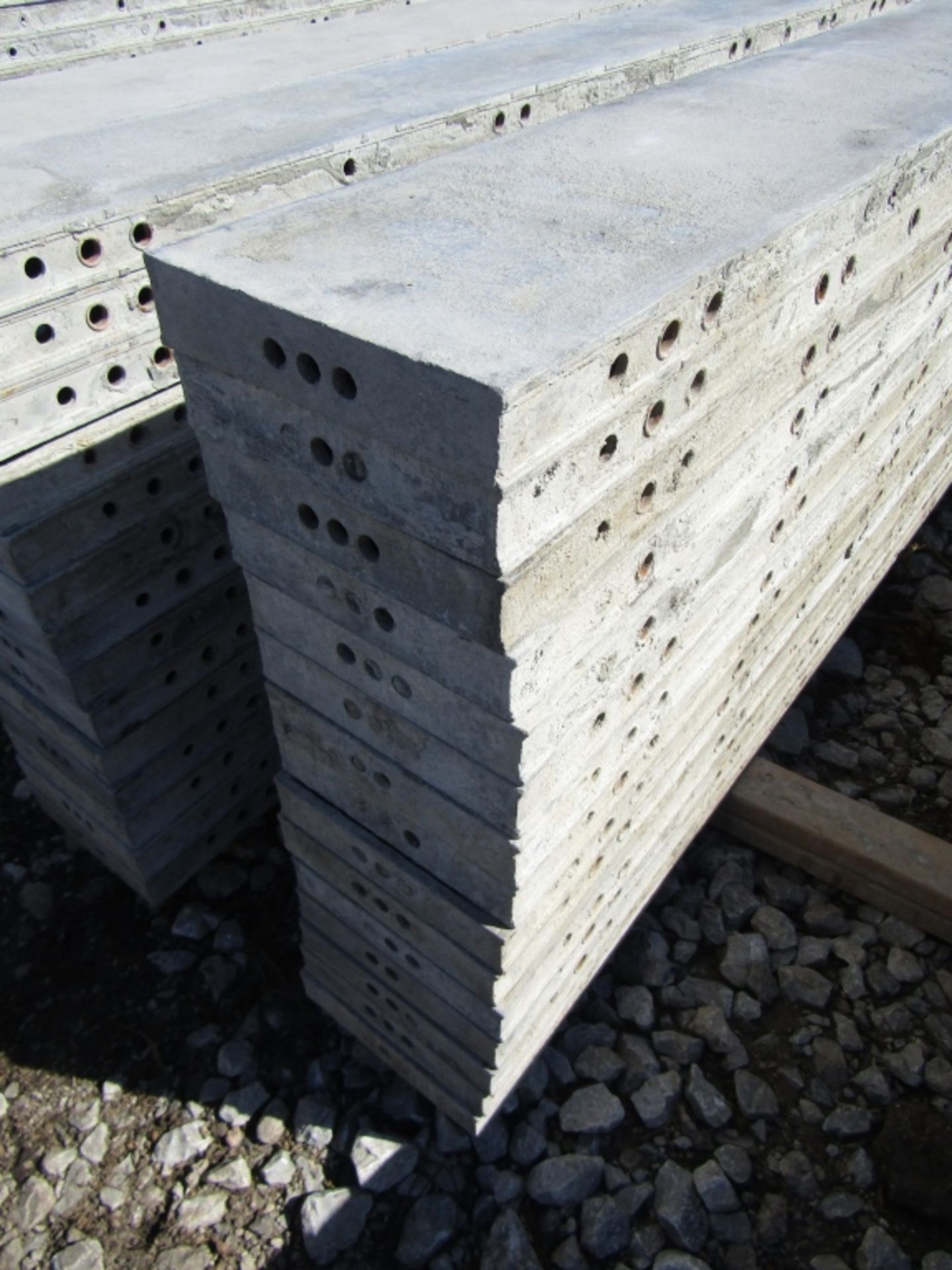 (15) 10" x 9' Wall Ties Concrete Forms, Smooth, 6-12 Hole Pattern, Triple Punch, Located near - Image 3 of 4