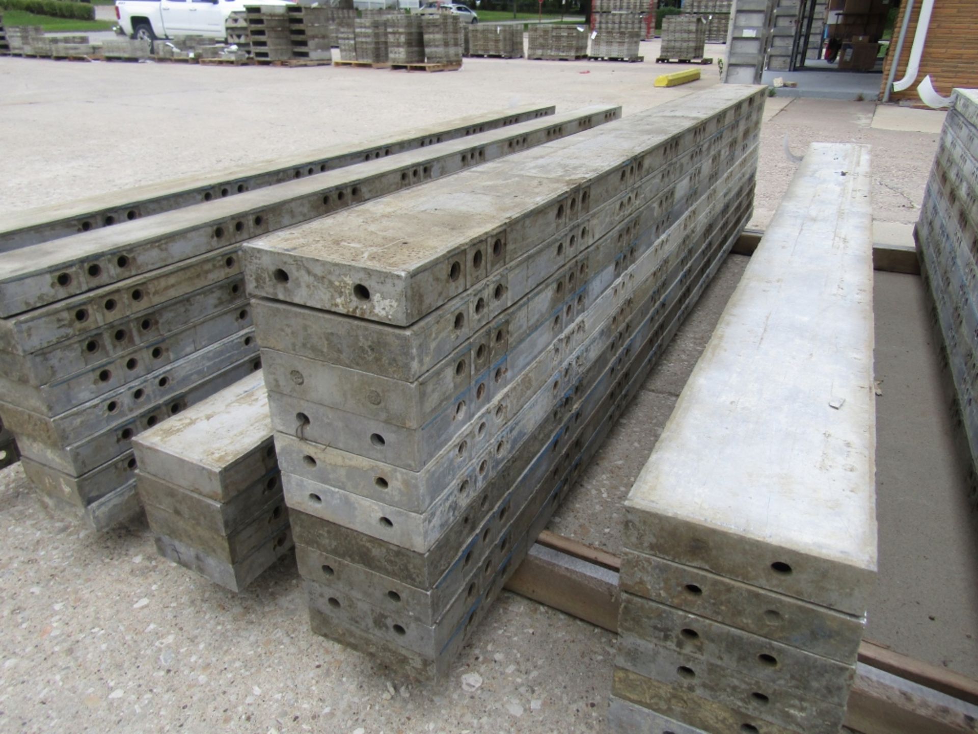 (10) 8" x 9' Western Elite Concrete Forms, Smooth 6-12 Hole Pattern Triple Punch/ Gasket, Located in - Image 2 of 2