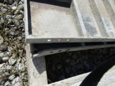 (2) 36" x 4' Damaged Wall Ties Concrete Forms, Smooth, 6-12 Hole Pattern, Triple Punch, Located near