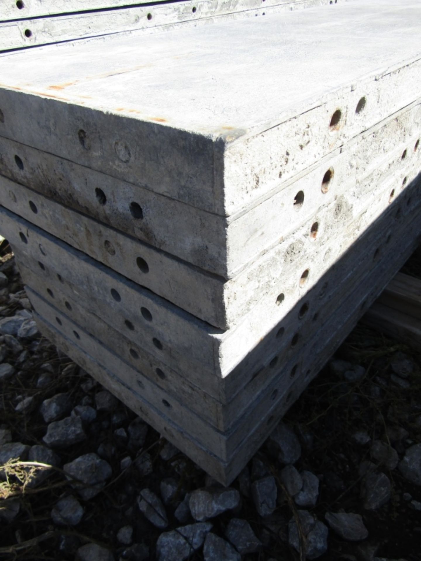 (8) 18" x 9' Wall Ties Concrete Forms, Smooth, 6-12 Hole Pattern, Triple Punch, Located near - Image 3 of 3