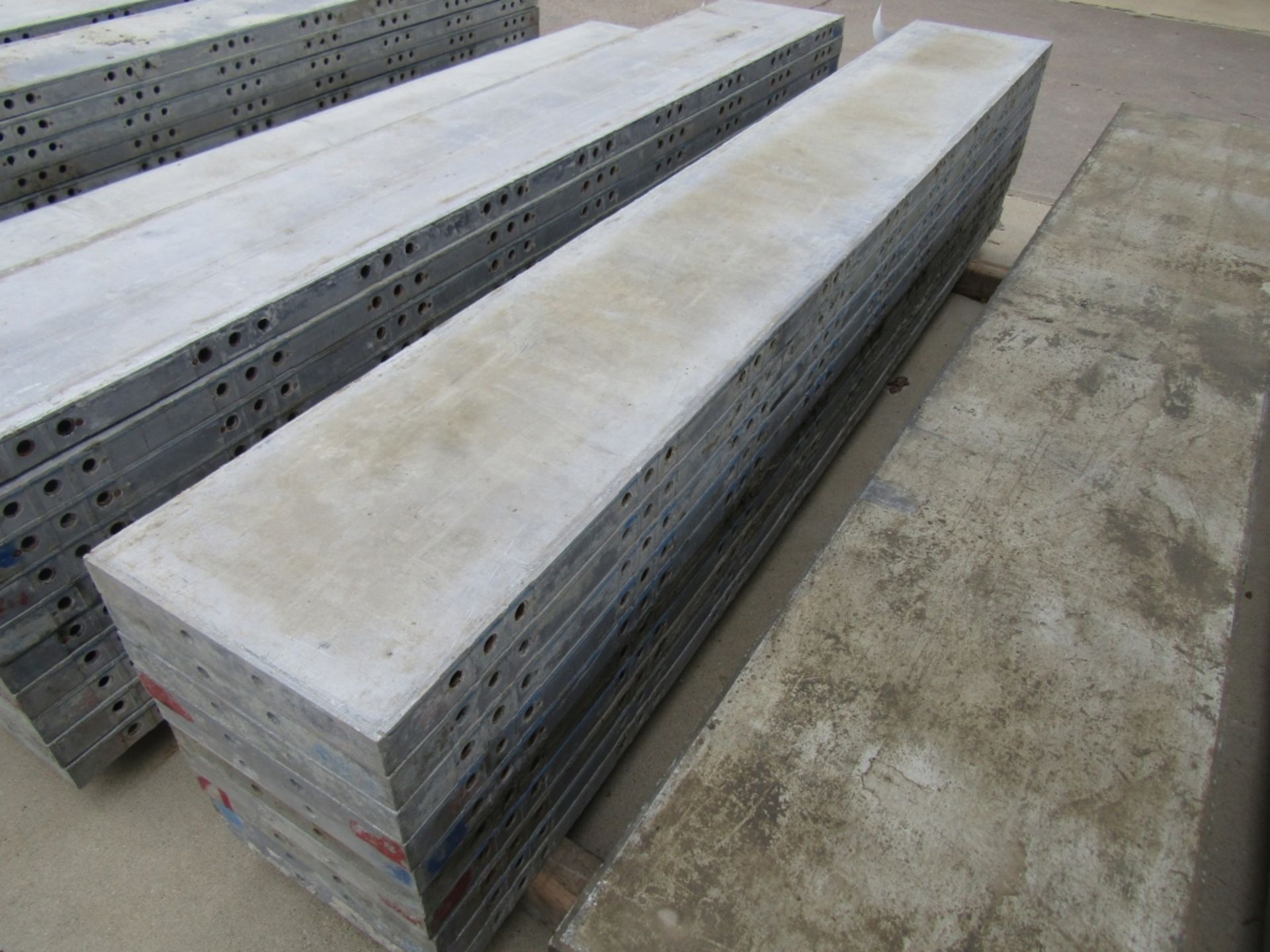 (10) 16" x 9' Western Elite Concrete Forms, Smooth 6-12 Hole Pattern Triple Punch/ Gasket, Located - Image 2 of 2