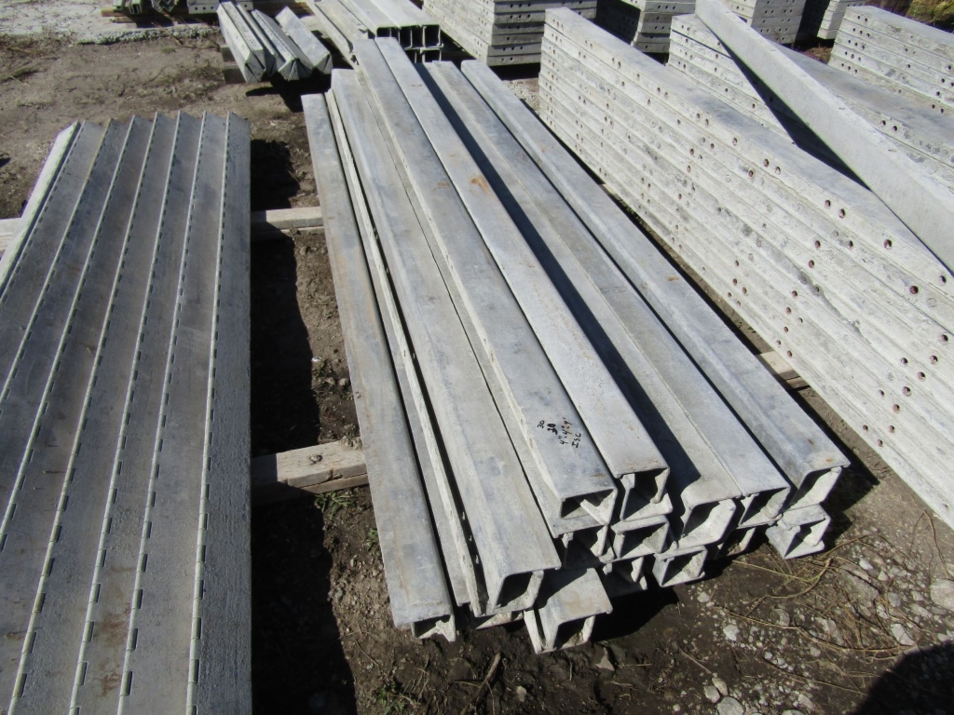 (30)4"x4" x 9' Nominal ISC Wall Ties Concrete Form, Smooth, 6-12 Hole Pattern, Triple Punch, Located