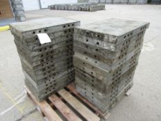 (30) 14" x 2' Western Elite Concrete Forms, Smooth 6-12 Hole Pattern Triple Punch/ Gasket, Located