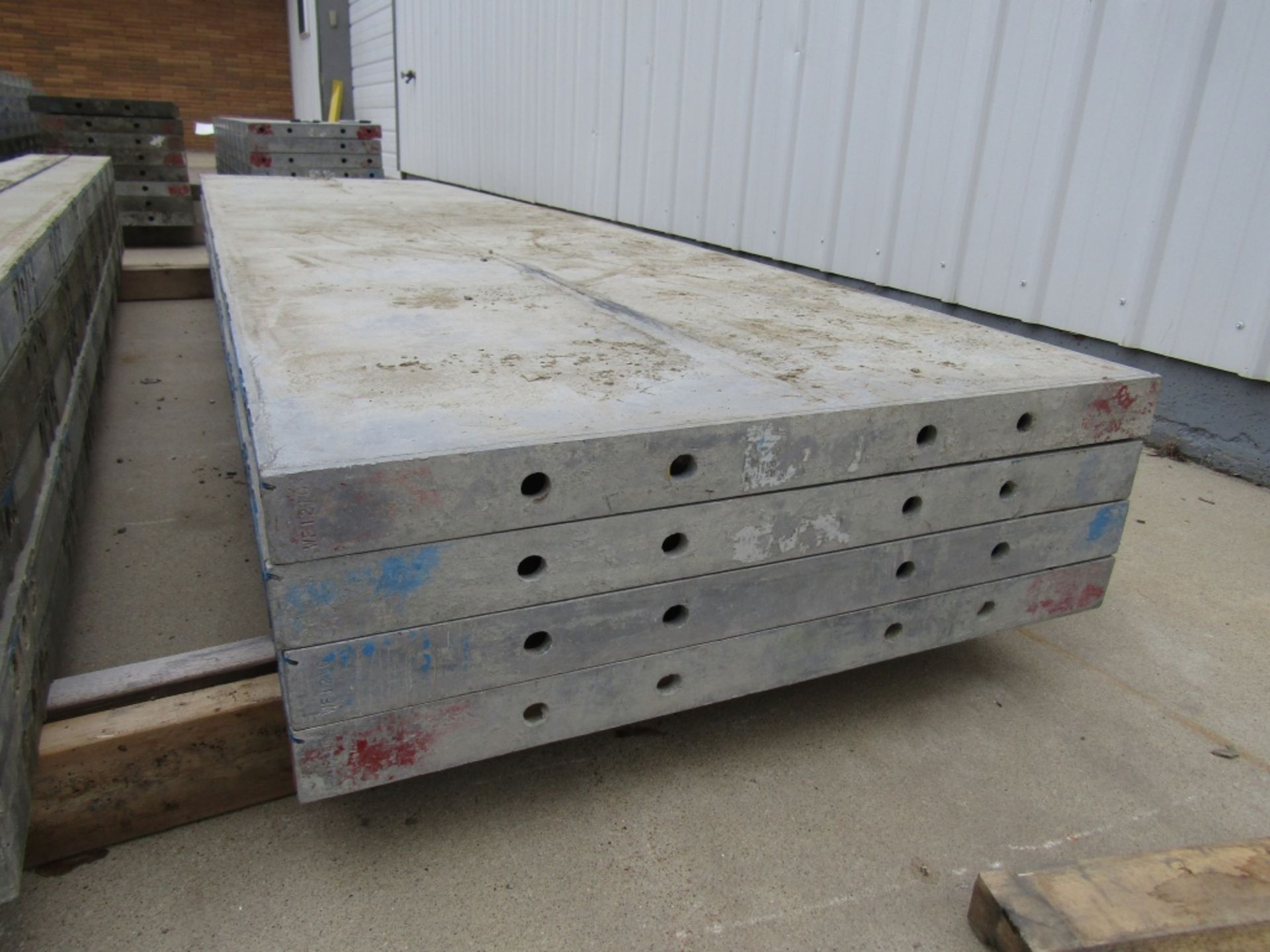 (4) 28" x 9' Western Elite Concrete Forms, Smooth 6-12 Hole Pattern Triple punch/ Gasket Attached - Image 2 of 2