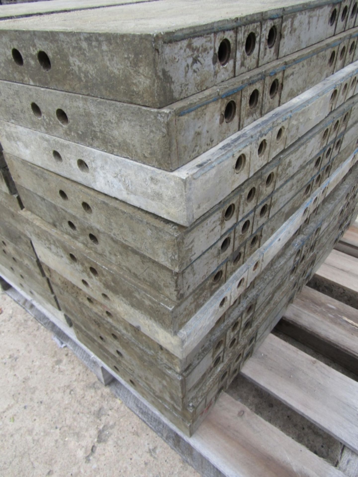 (24) 14" x 3' Western Elite Concrete Forms, Smooth 6-12 Hole Pattern Triple Punch/ Gasket, Located - Image 3 of 3